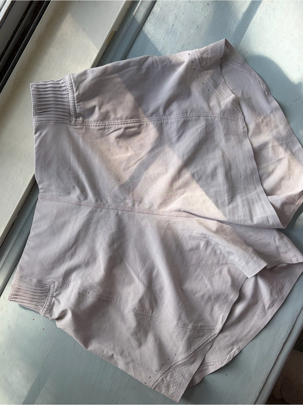 lululemon athletica Pale Grey Athletic Shorts